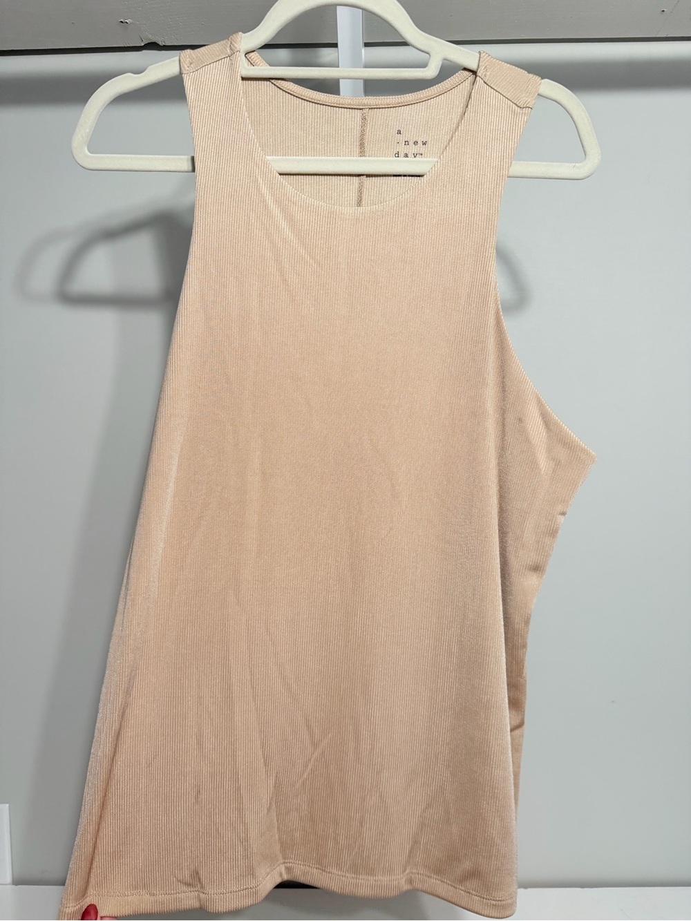 a new day Ribbed Tank Top - Light Blush